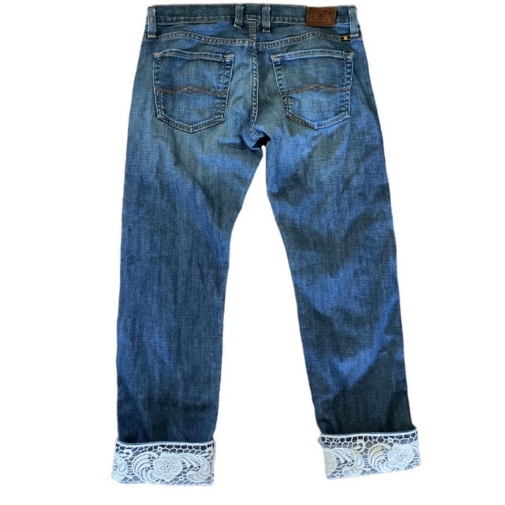 Lucky Brand Sienna Tomboy Crop Lace Cuff Jeans - Picture 2 of 8